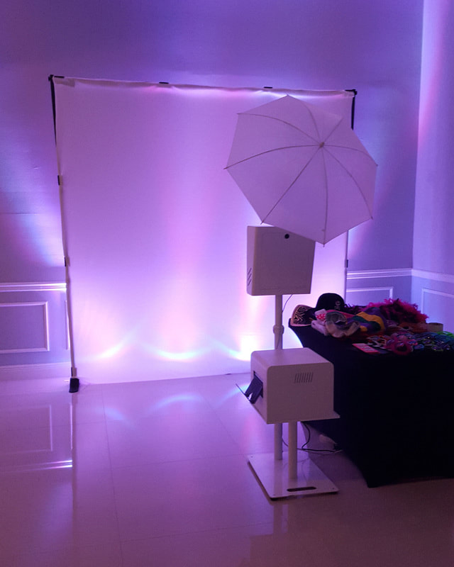 photo booth set up