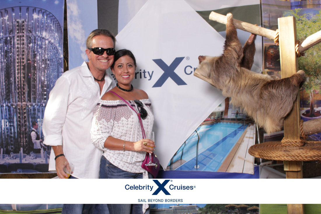 Step & Repeat Photo Booth with onsite prints and social media sharing Boca Raton