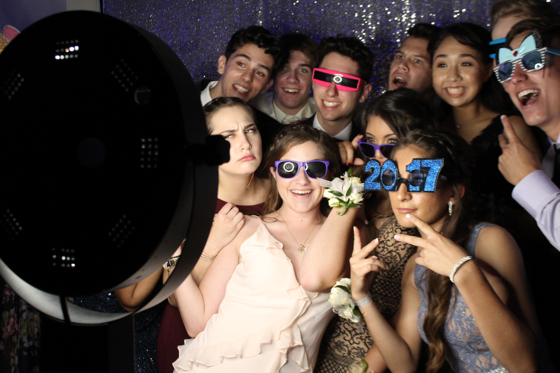 Guests using the GIF Boomerang Photo Booth at event in Miami, FL