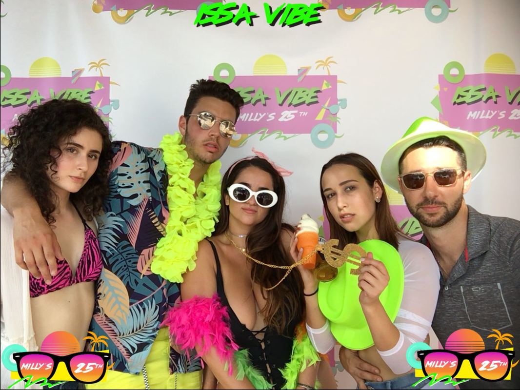Miami, FL Photo Booth Rental GIF 90s Party beach bikini social Photo Booth