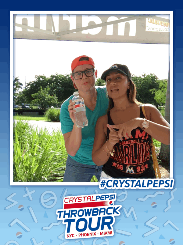 Miami GIF Photo Booth Event Boomerang Photobooth Party rental Crystal Pepsi branding photo booth