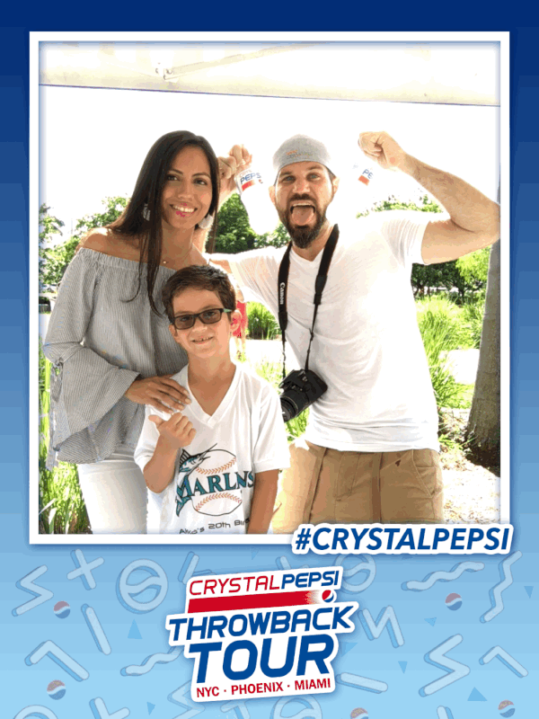 Miami Marlins family Photo Booth Event Crystal Pepsi Miami, FL Photo Booth Rental
